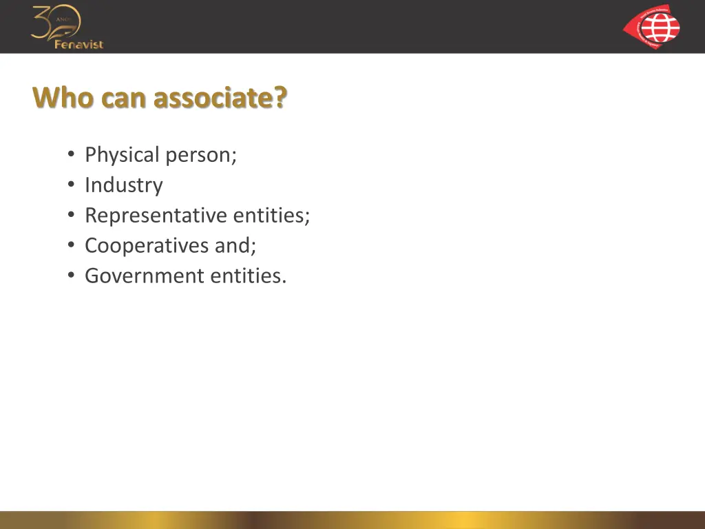 who can associate