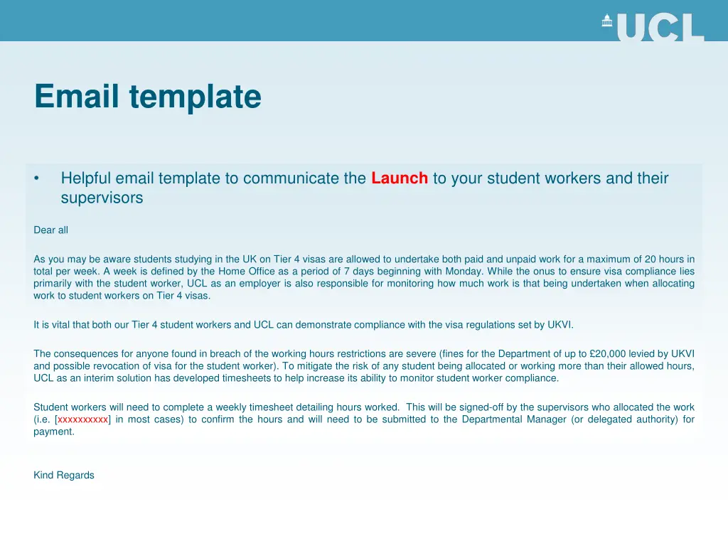email template