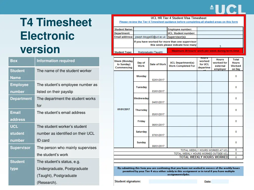 t4 timesheet electronic version