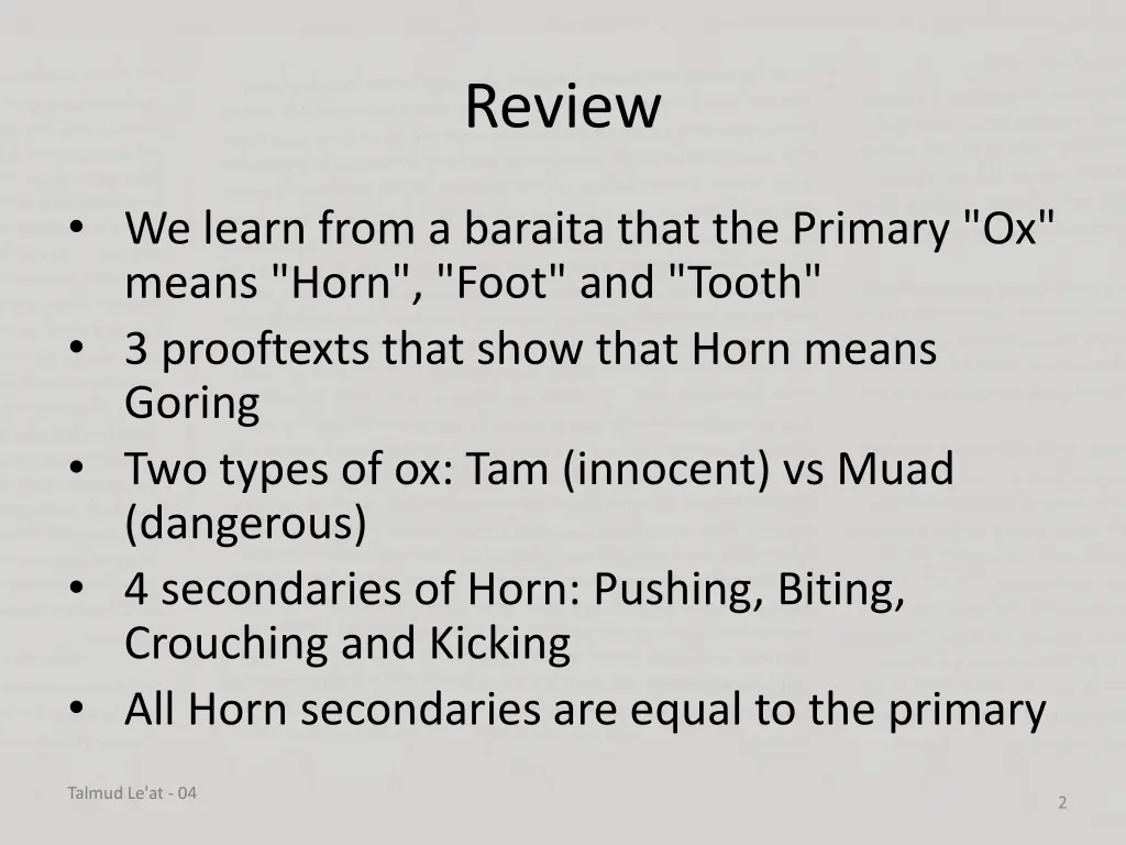 review