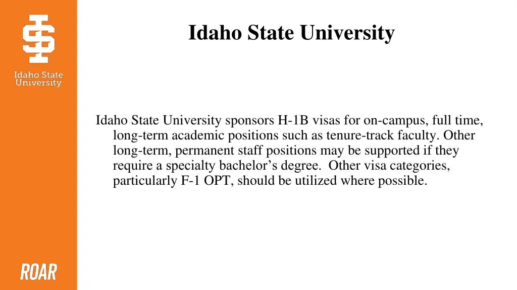 idaho state university