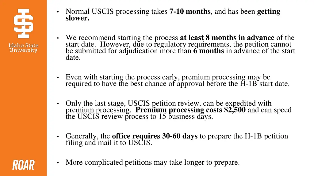 normal uscis processing takes 7 10 months