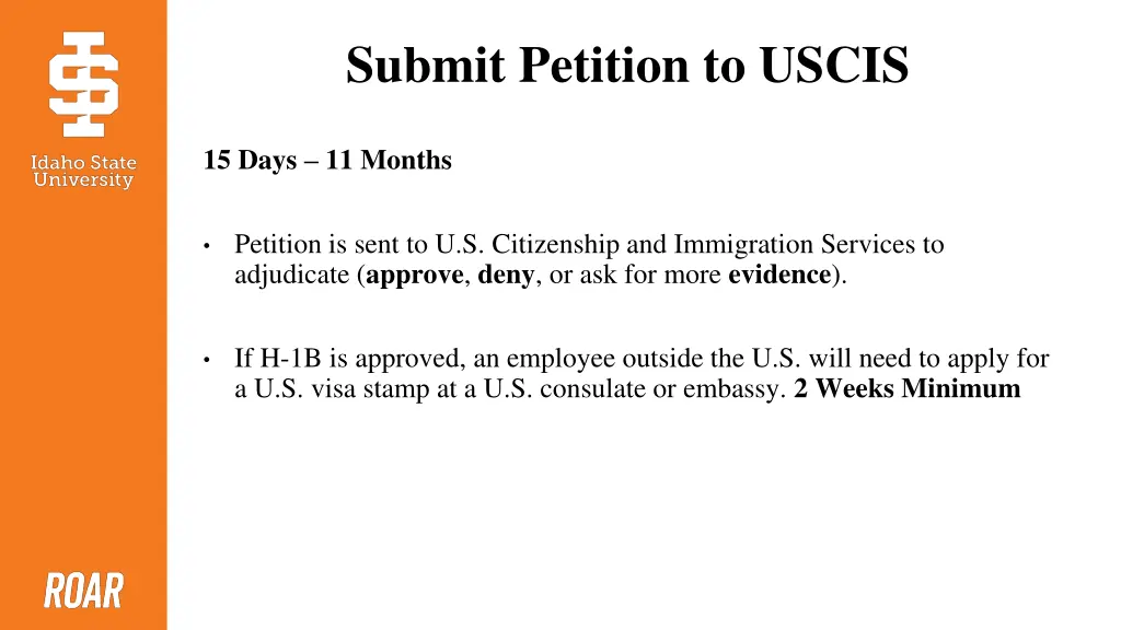 submit petition to uscis