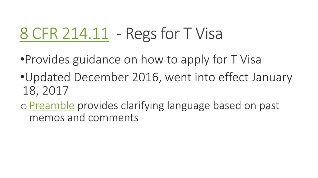 8 cfr 214 11 regsfor t visa