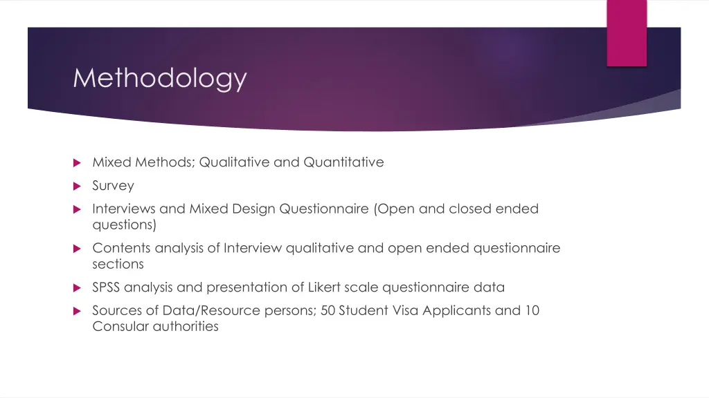 methodology