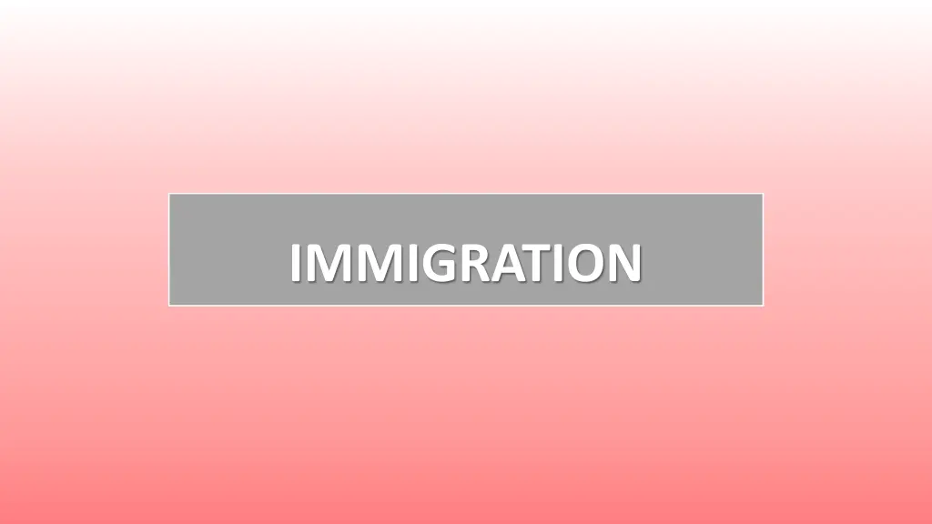 immigration