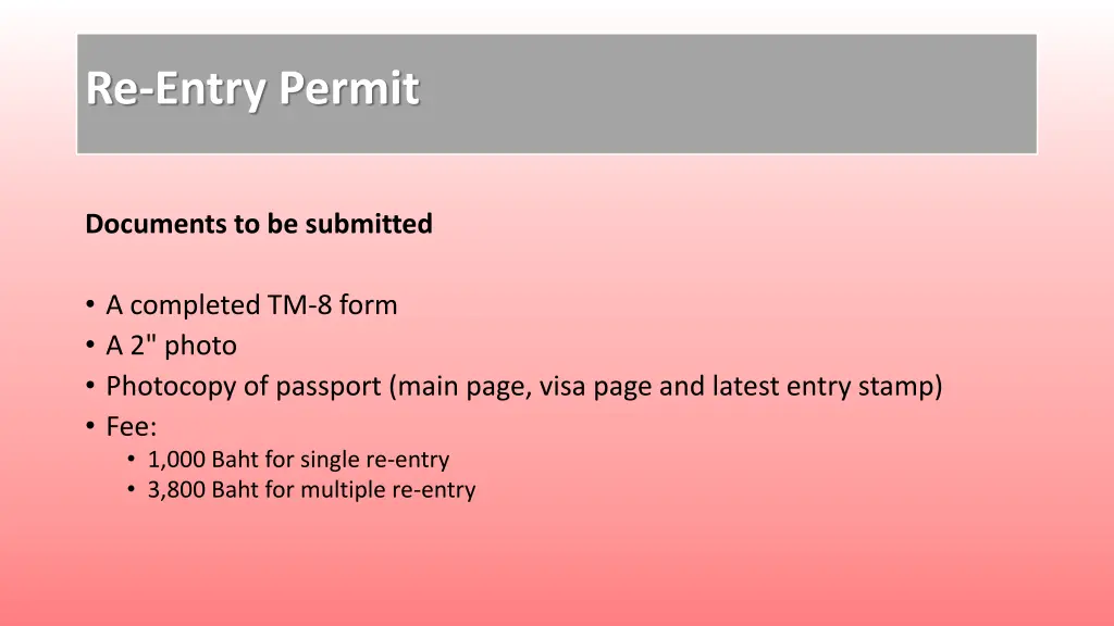 re entry permit 1