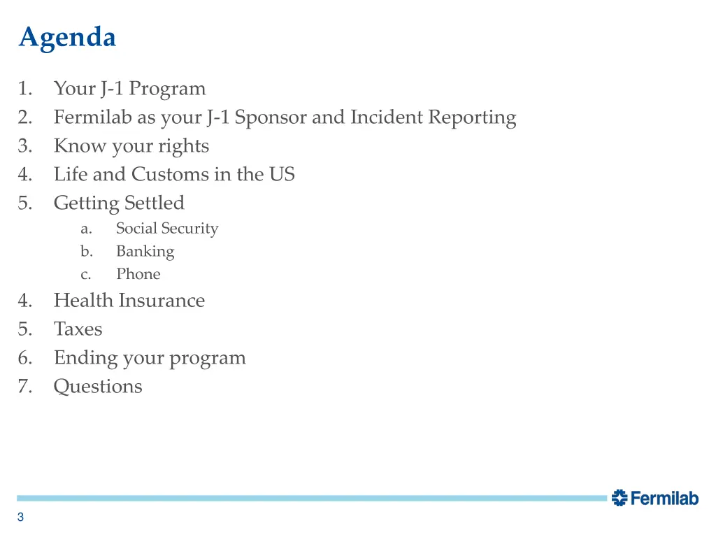 agenda