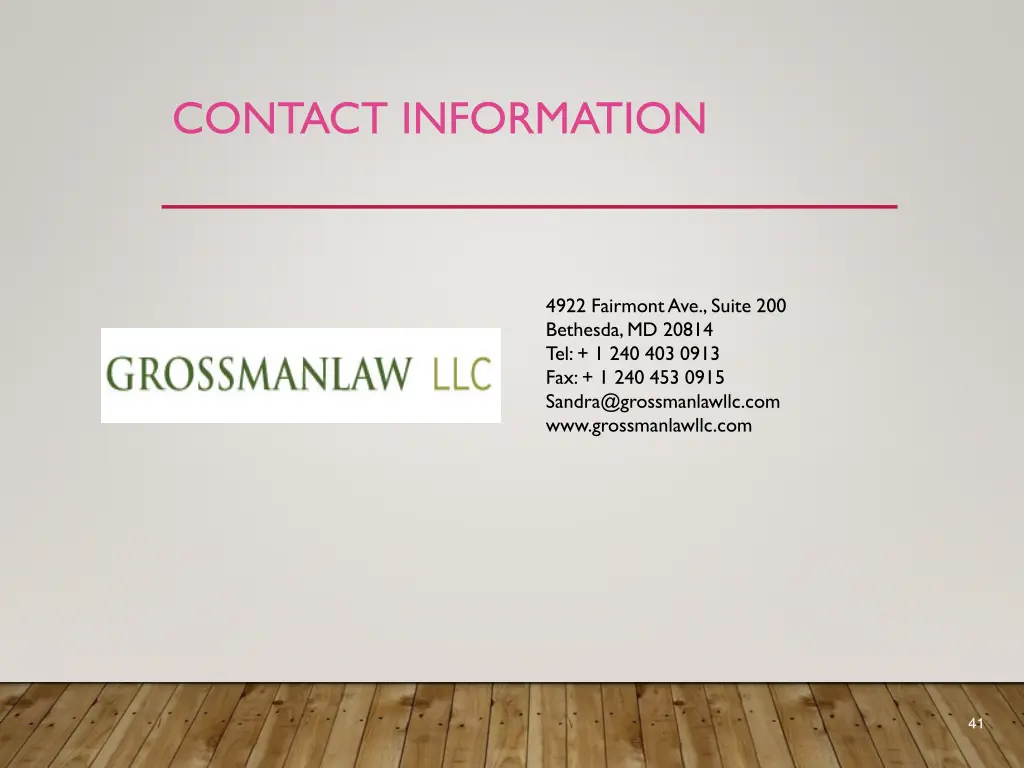 contact information 1