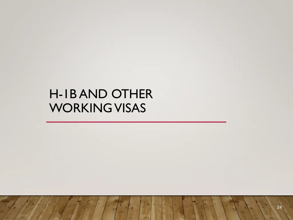 h 1b and other working visas