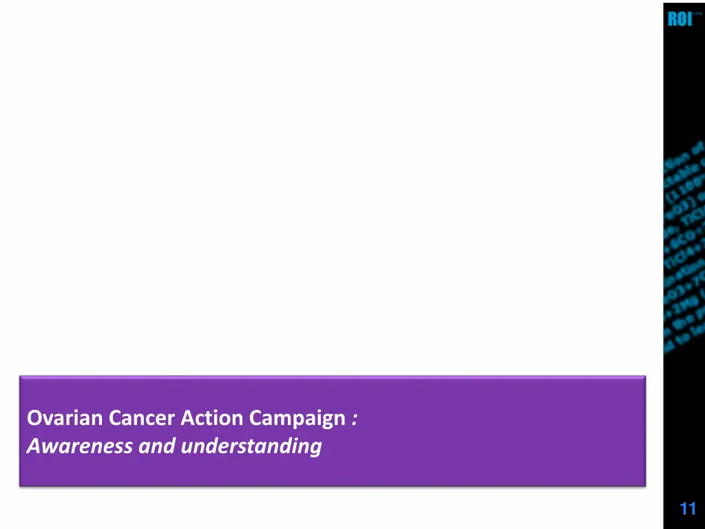 ovarian cancer action campaign awareness