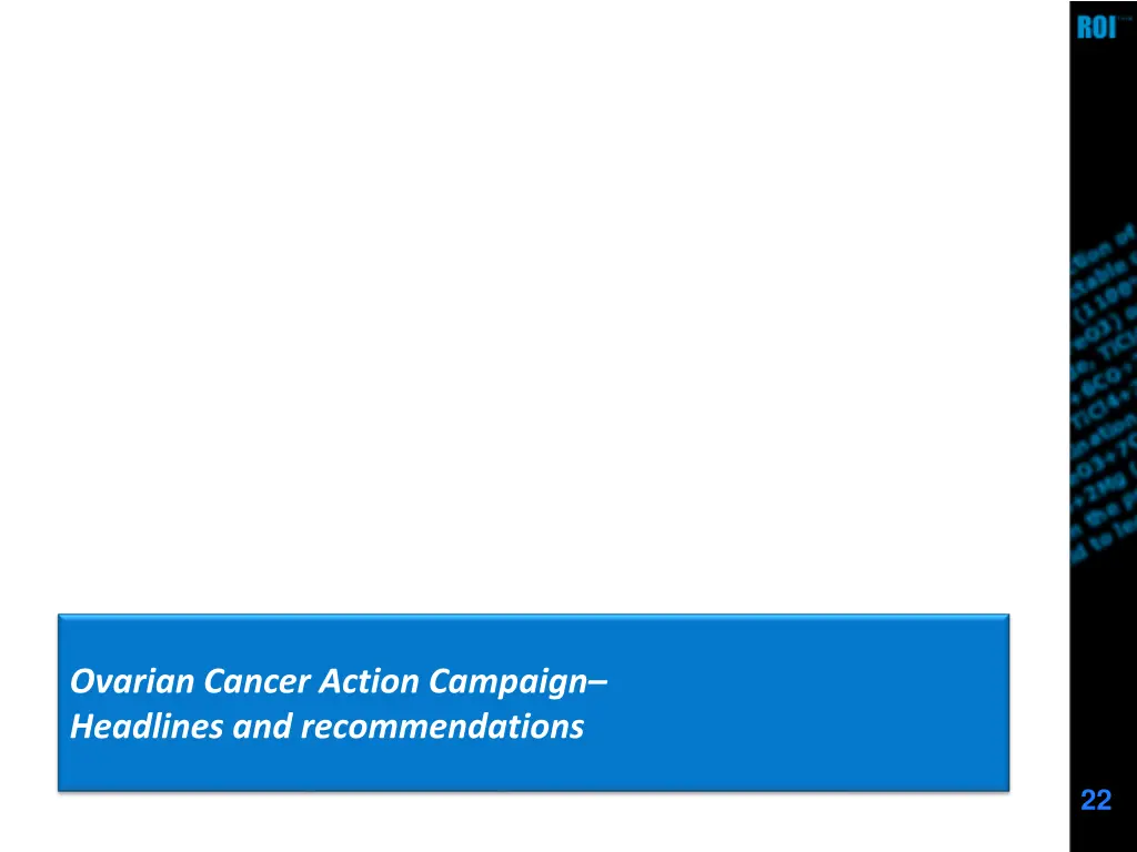 ovarian cancer action campaign headlines