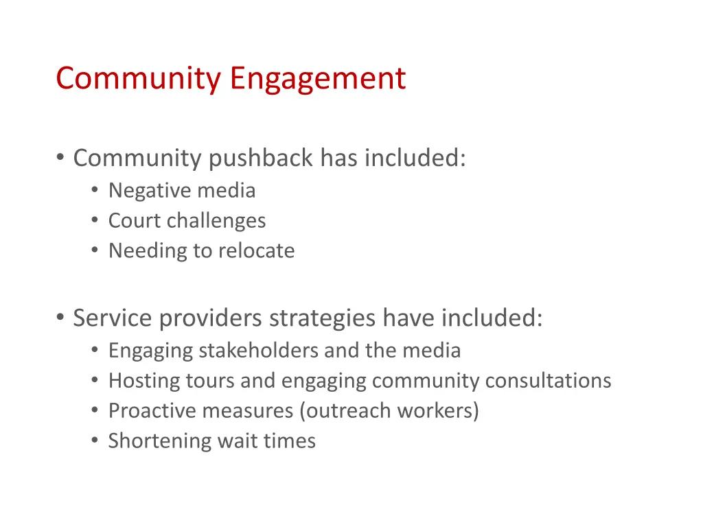 community engagement