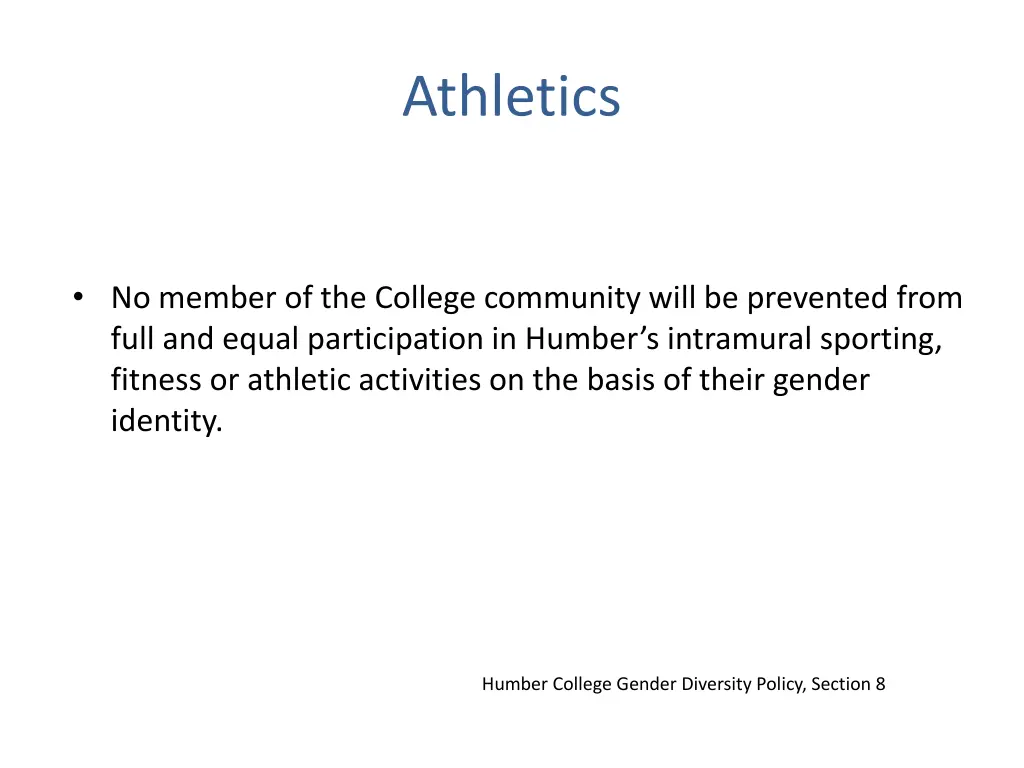 athletics