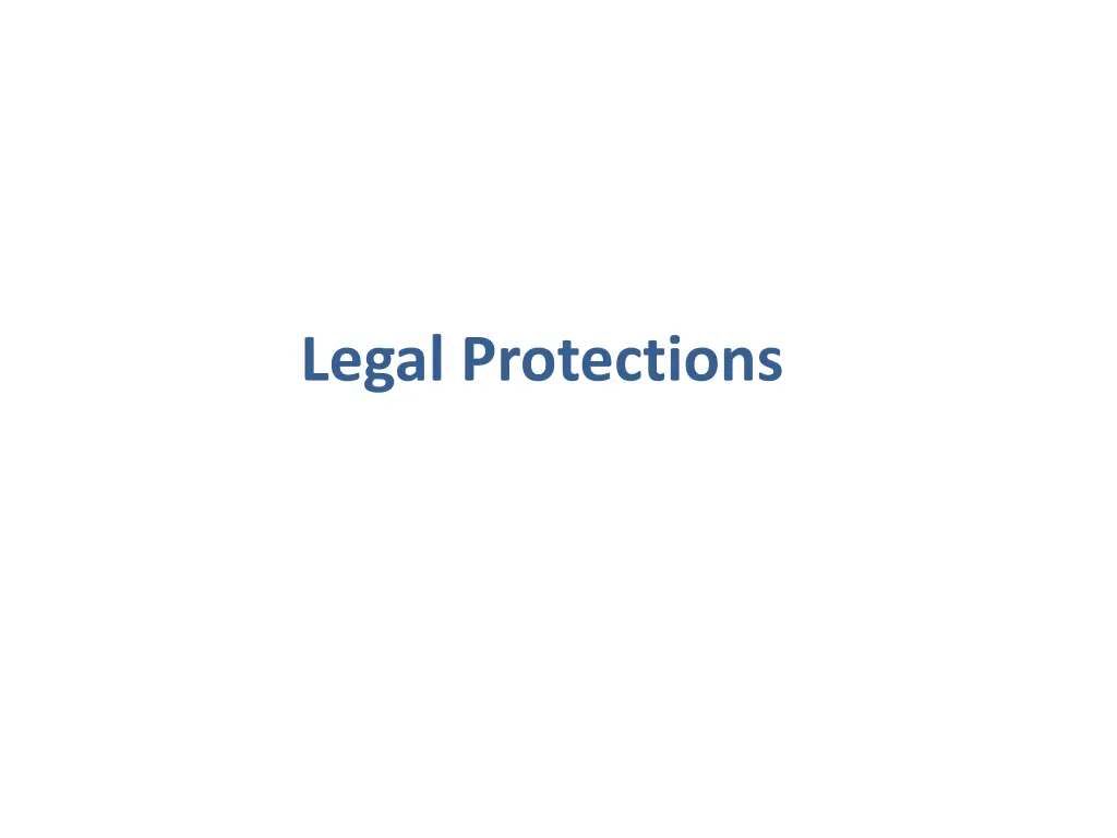 legal protections