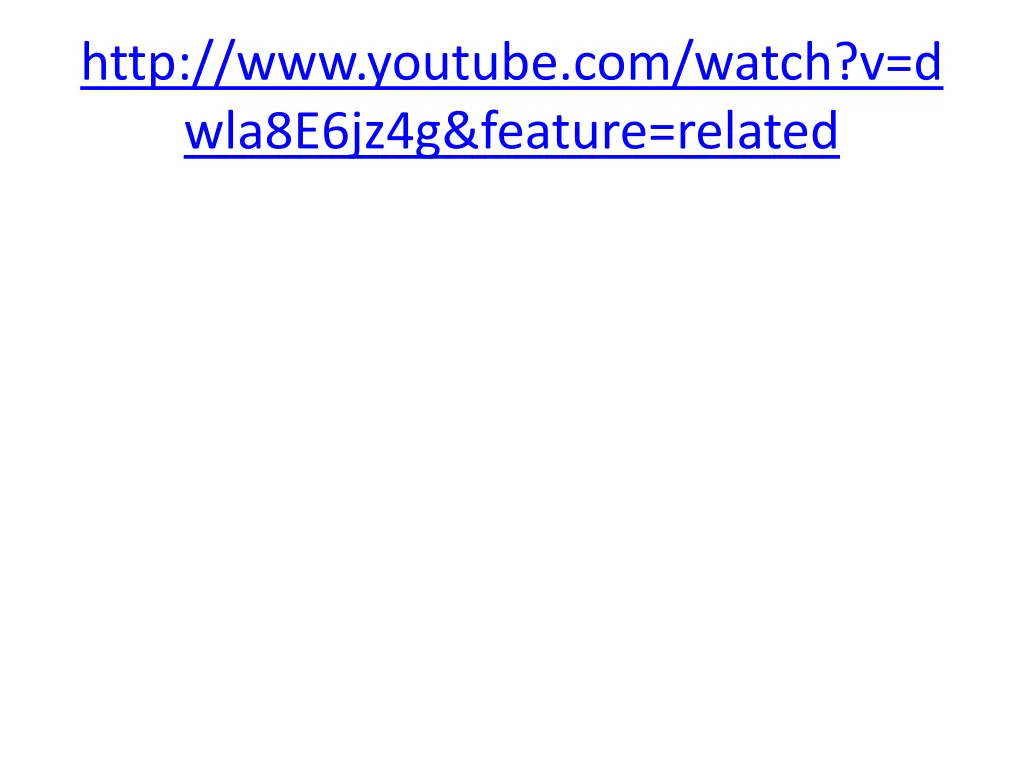http www youtube com watch v d wla8e6jz4g feature