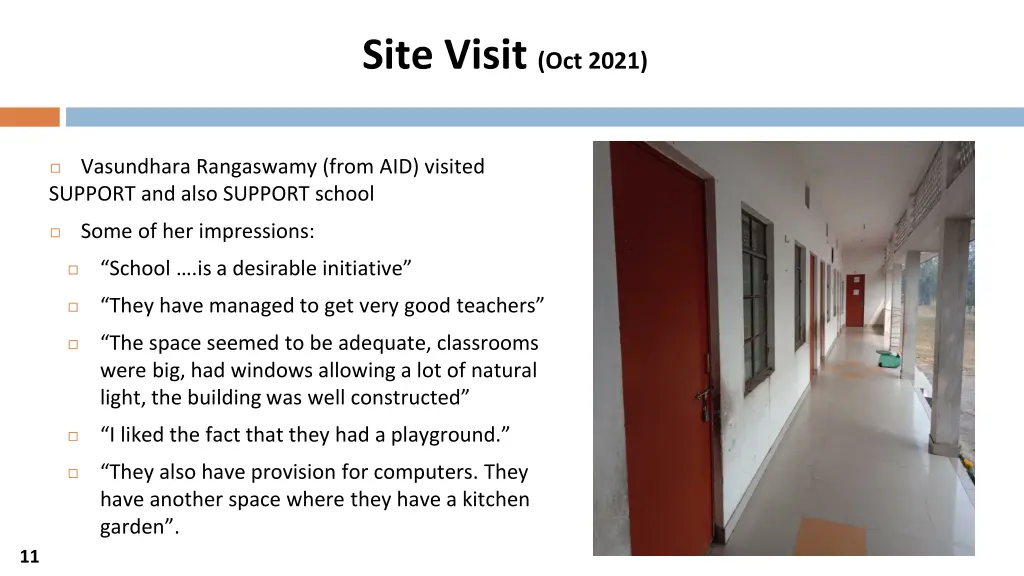 site visit oct 2021