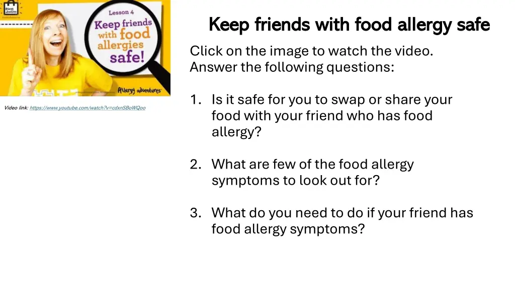 keep friends with food allergy safe keep friends