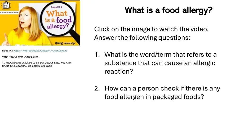 what is a food allergy what is a food allergy