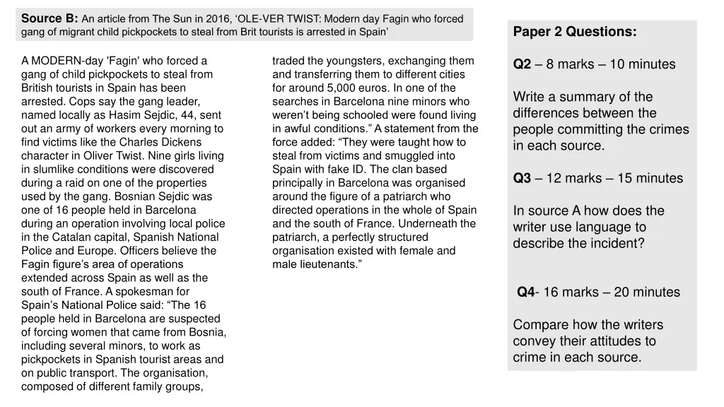 source b an article from the sun in 2016