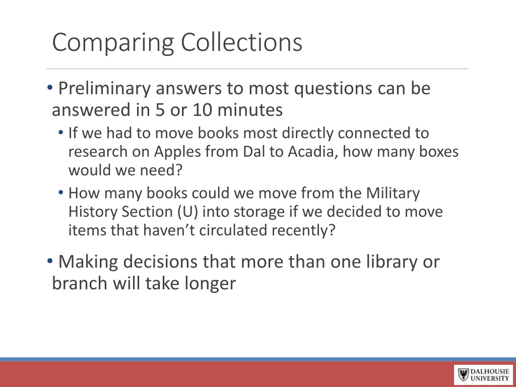 comparing collections