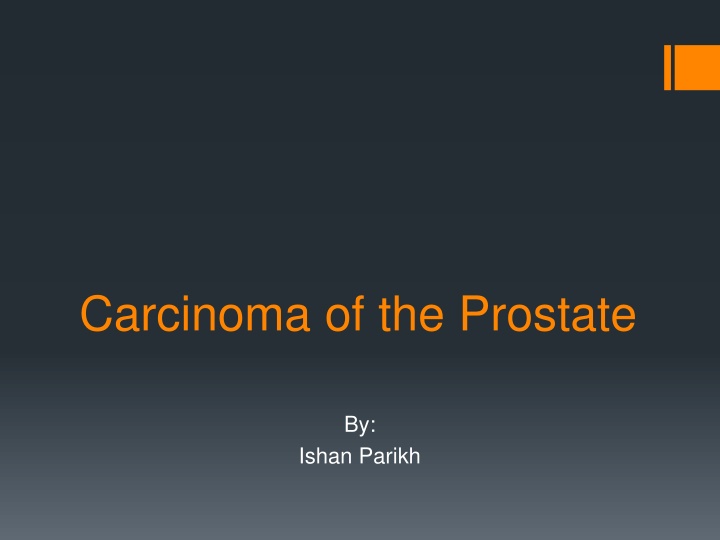 carcinoma of the prostate