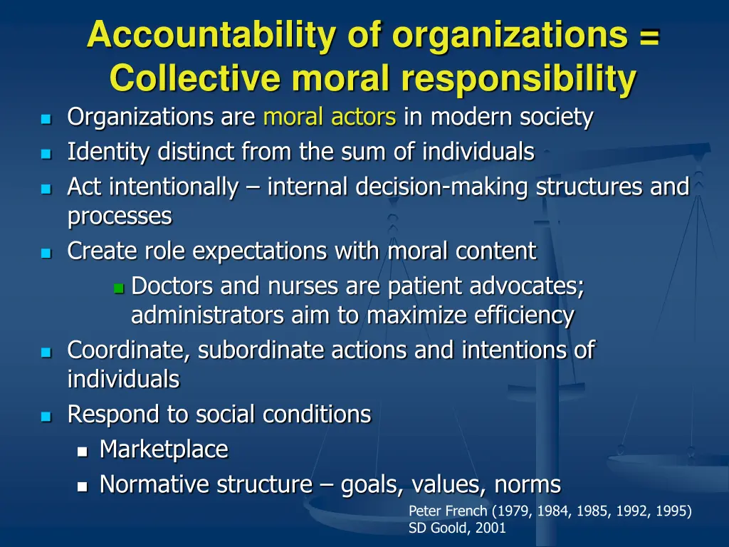 accountability of organizations collective moral