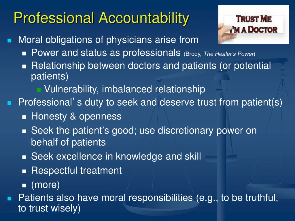 professional accountability