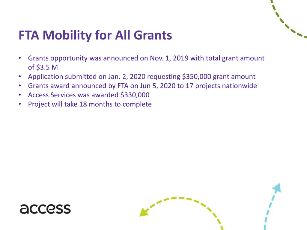 fta mobility for all grants