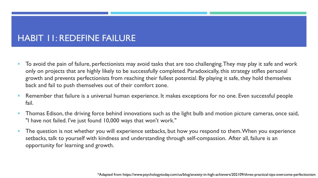 habit 11 redefine failure