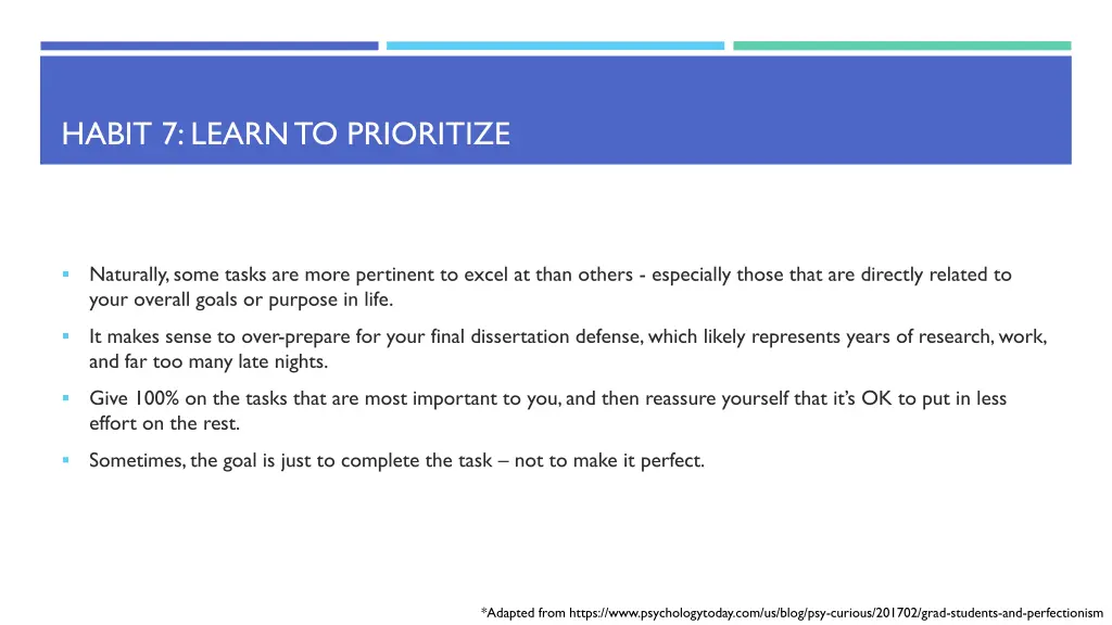 habit 7 learn to prioritize