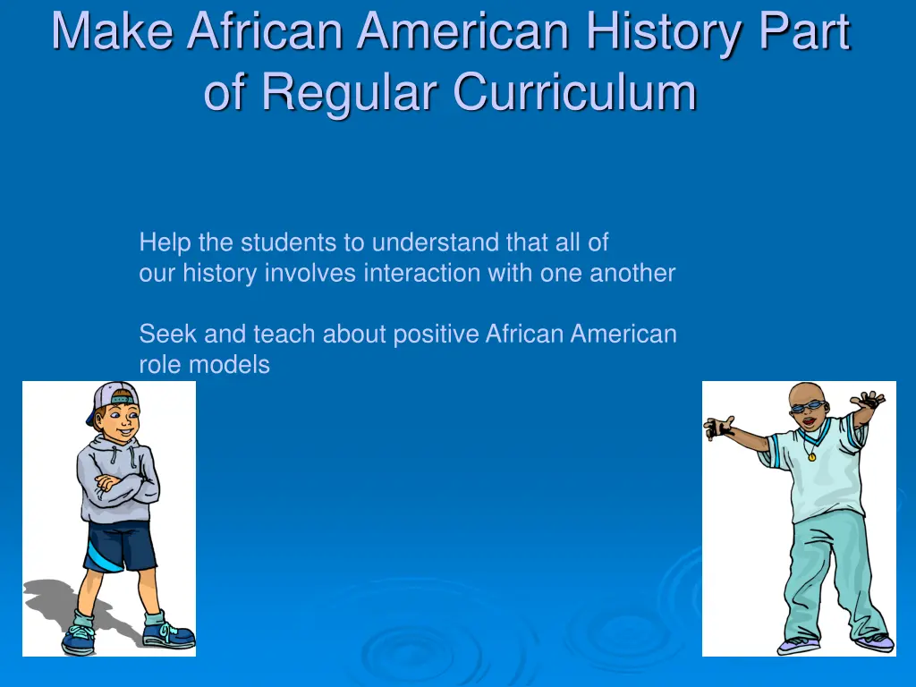 make african american history part of regular