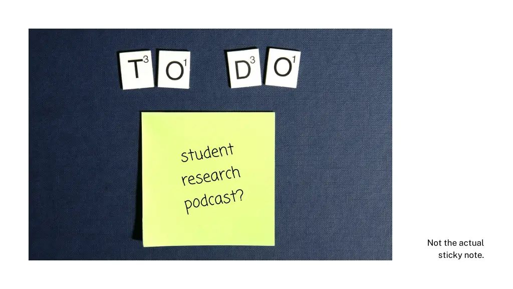 not the actual sticky note