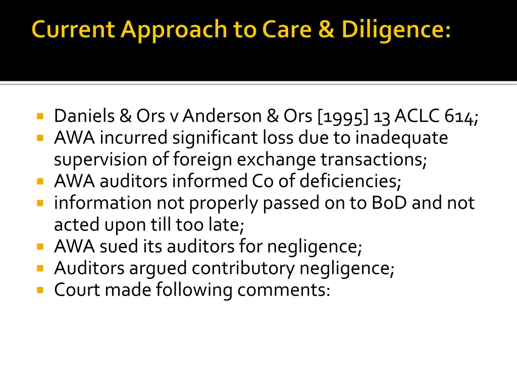 daniels ors v anderson ors 1995 13 aclc