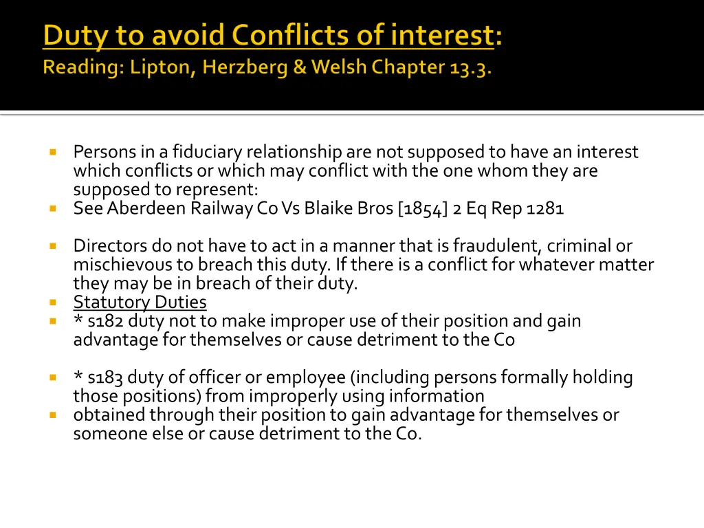 persons in a fiduciary relationship