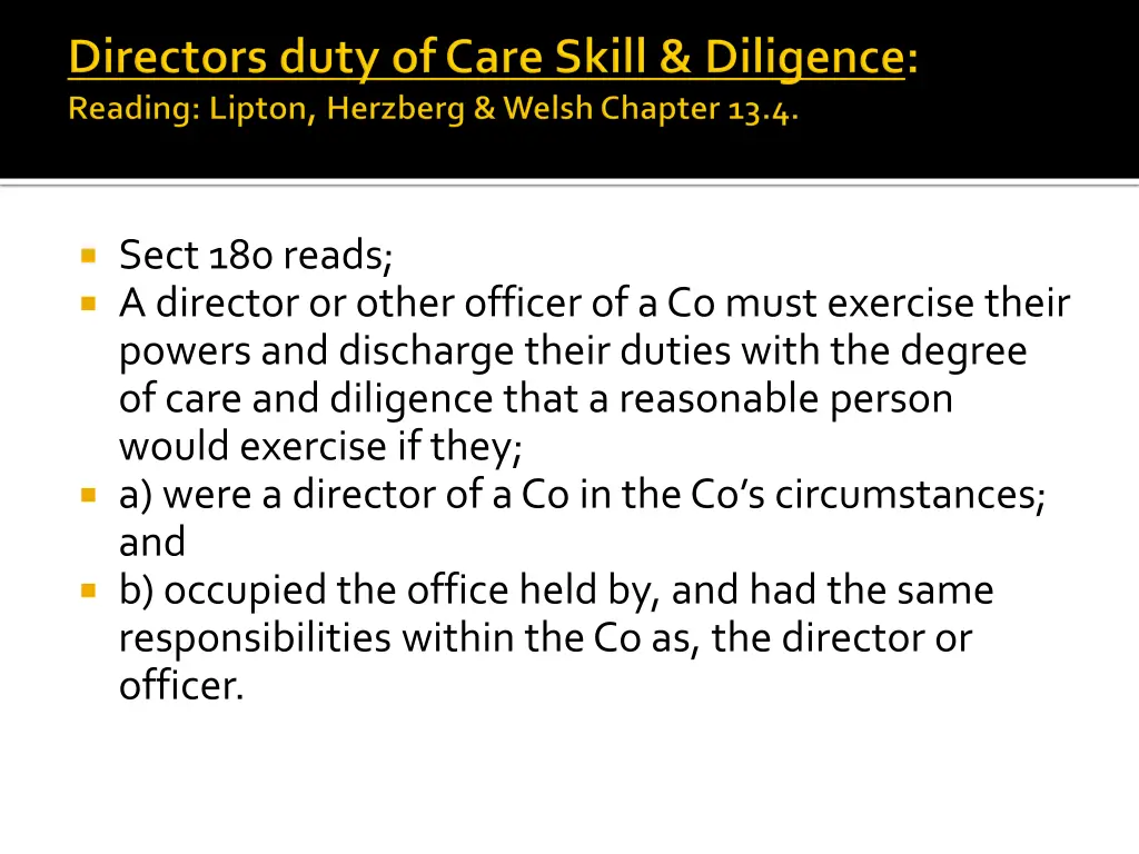 sect 180 reads a director or other officer