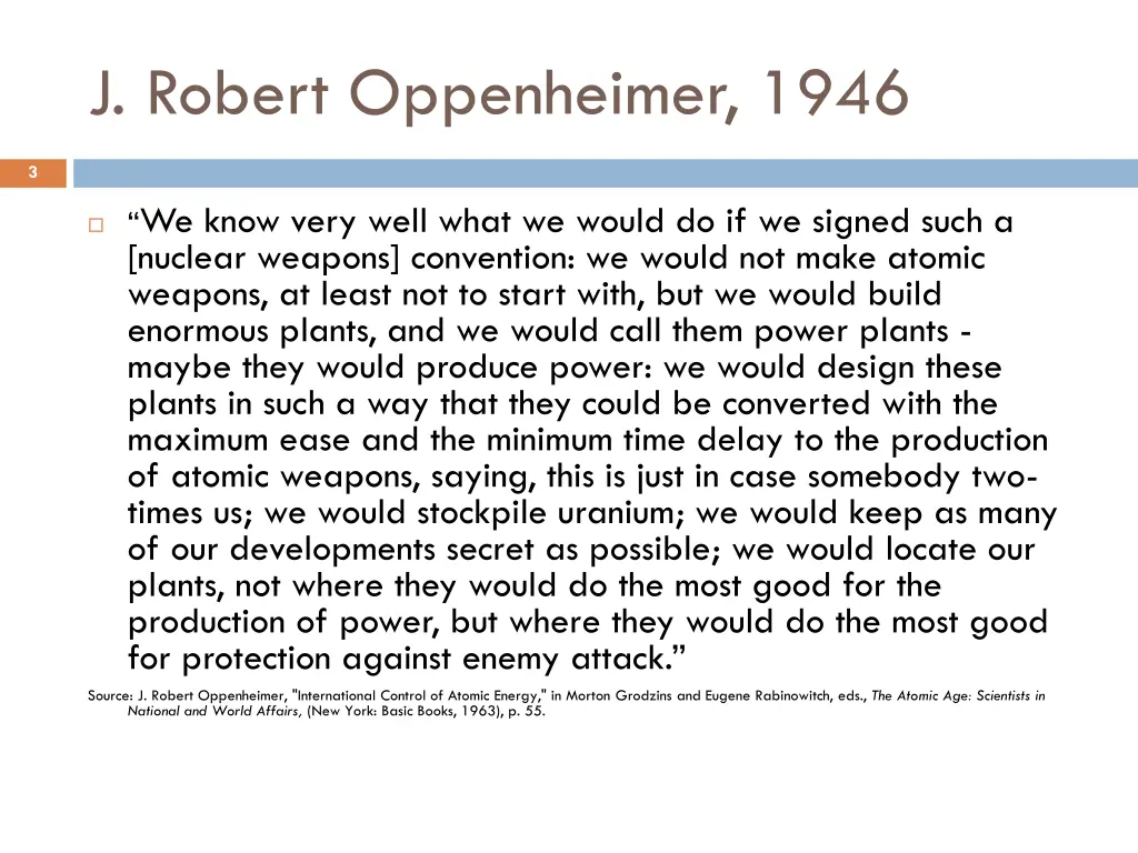 j robert oppenheimer 1946