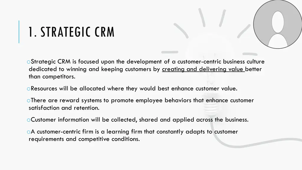 1 strategic crm