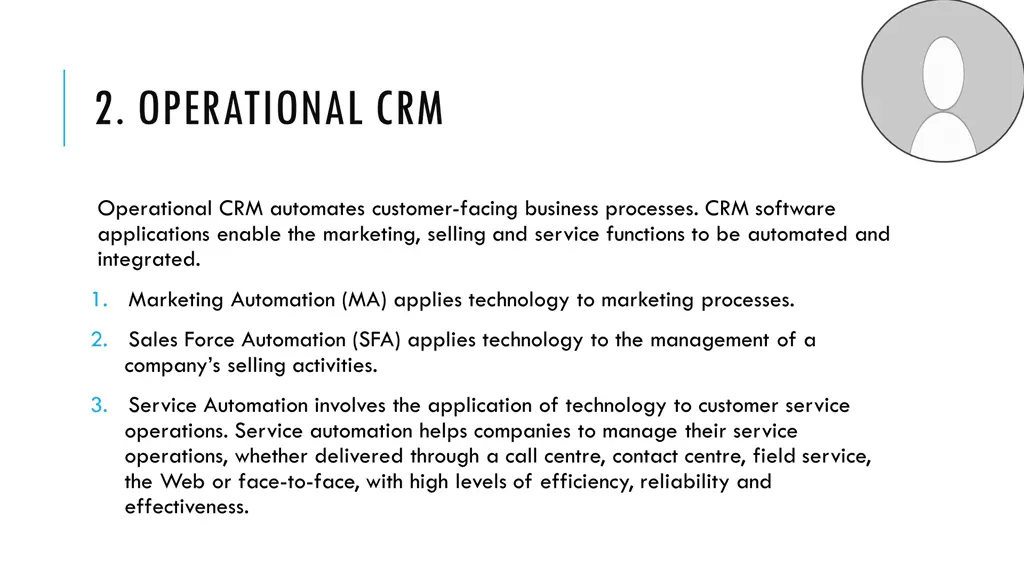 2 operational crm