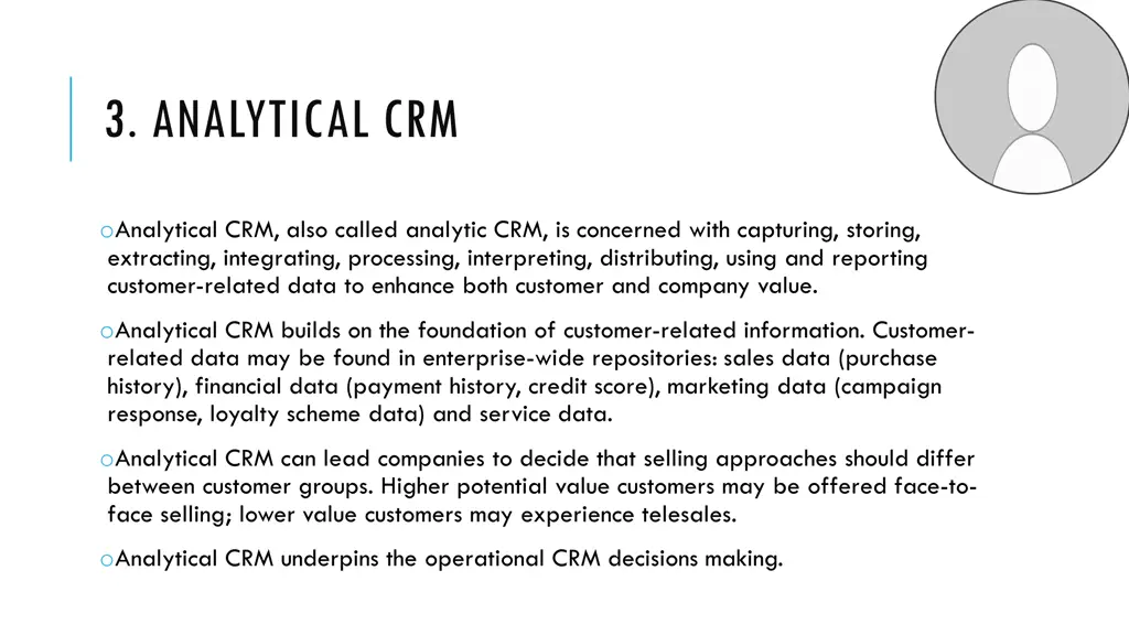 3 analytical crm