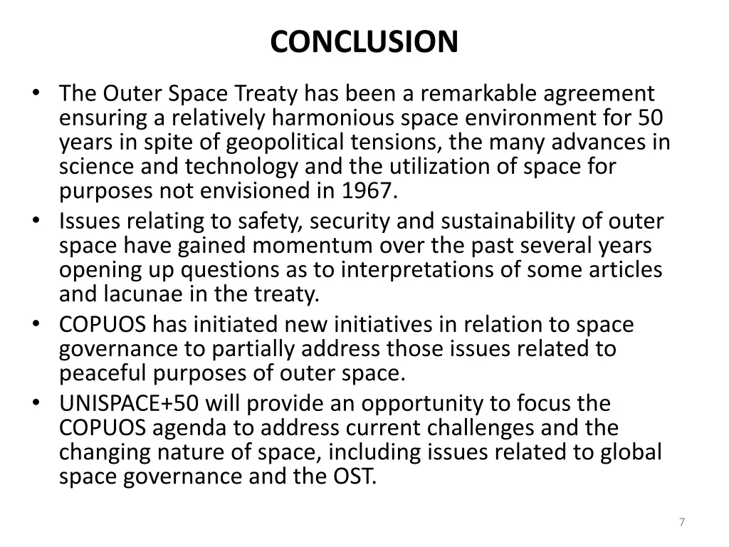 conclusion