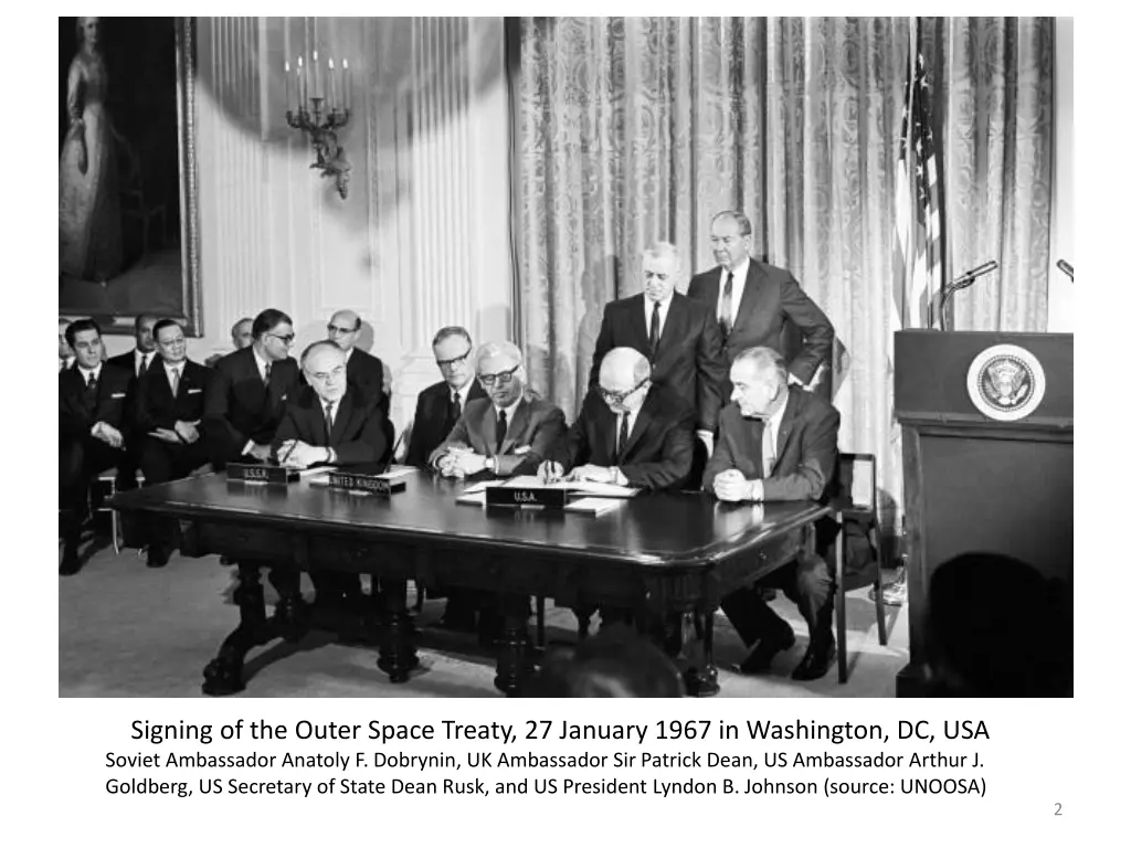 signing of the outer space treaty 27 january 1967
