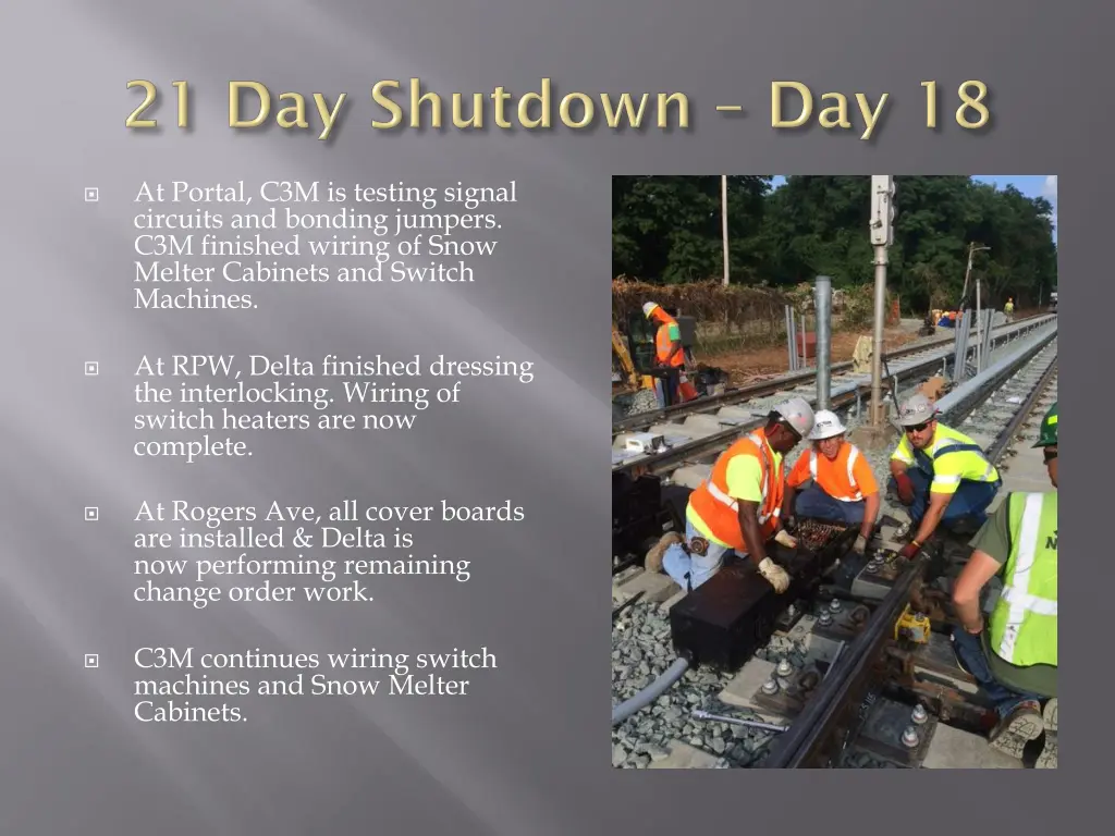 at portal c3m is testing signal circuits