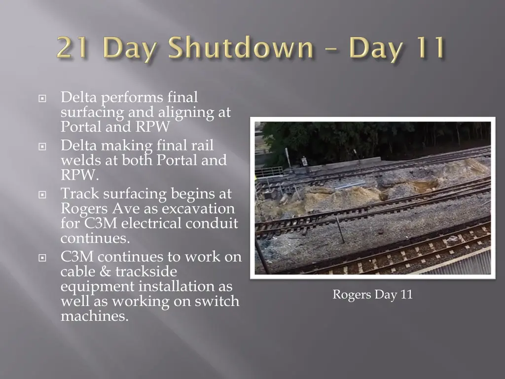 delta performs final surfacing and aligning