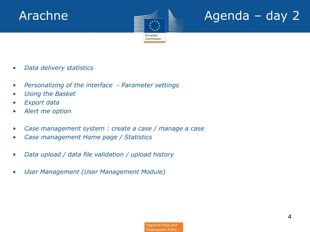 arachne agenda day 2
