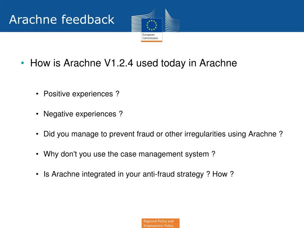 arachne feedback
