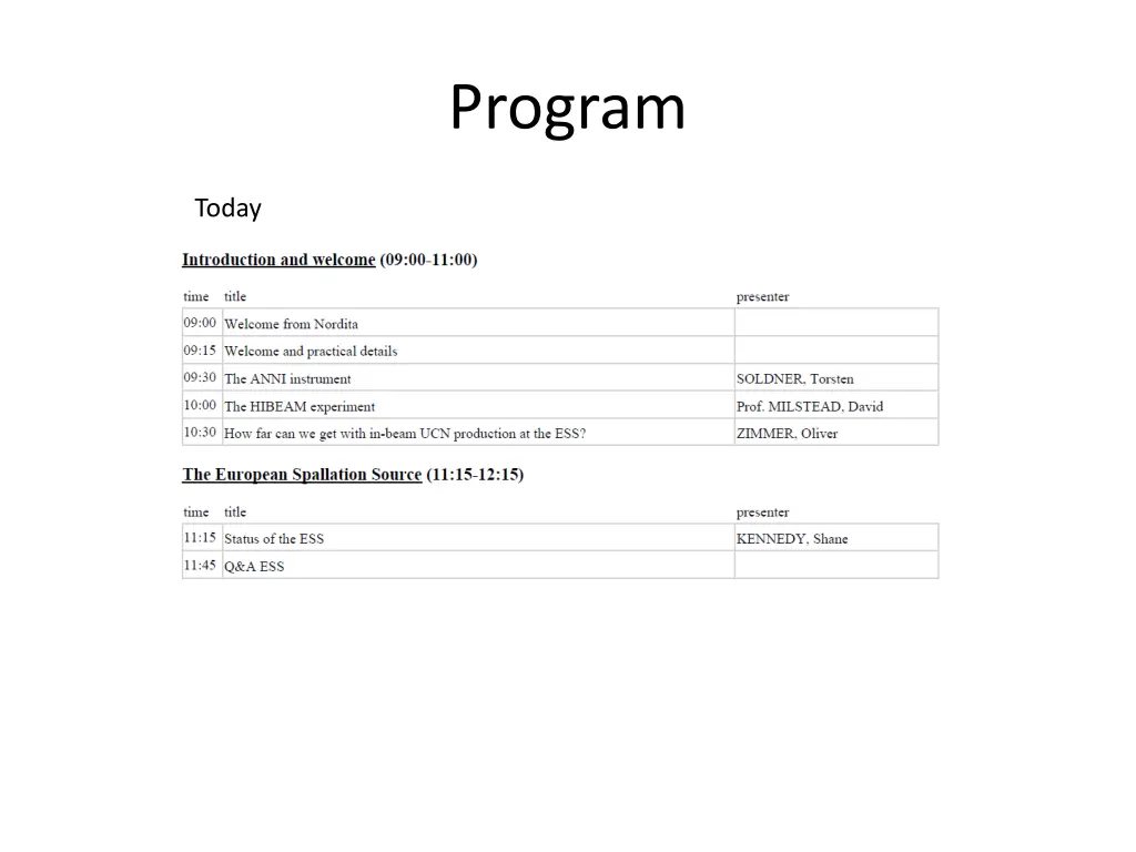 program