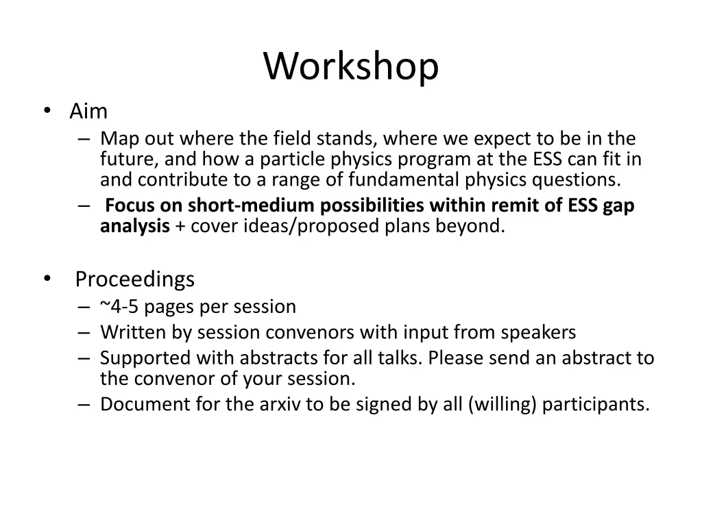 workshop