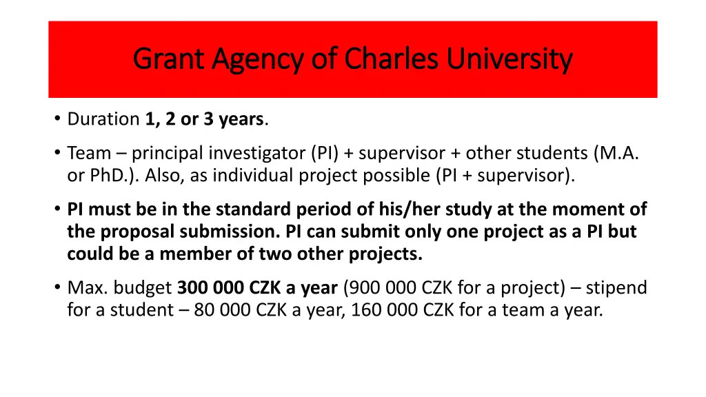 grant agency of charles university grant agency