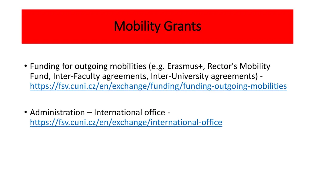 mobility mobility grants